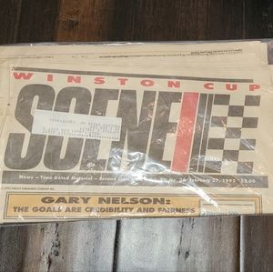 Vintage 1992 winston cup scene newspaper